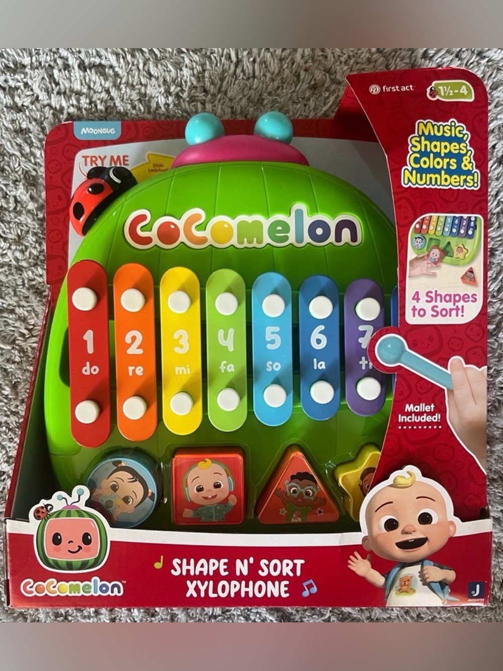 ✨$16✨NIB• CoComelon Shape N’ Sort Xylophone